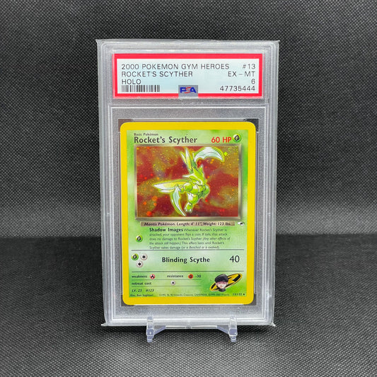 Rocket’s Scyther Holo (PSA 6)